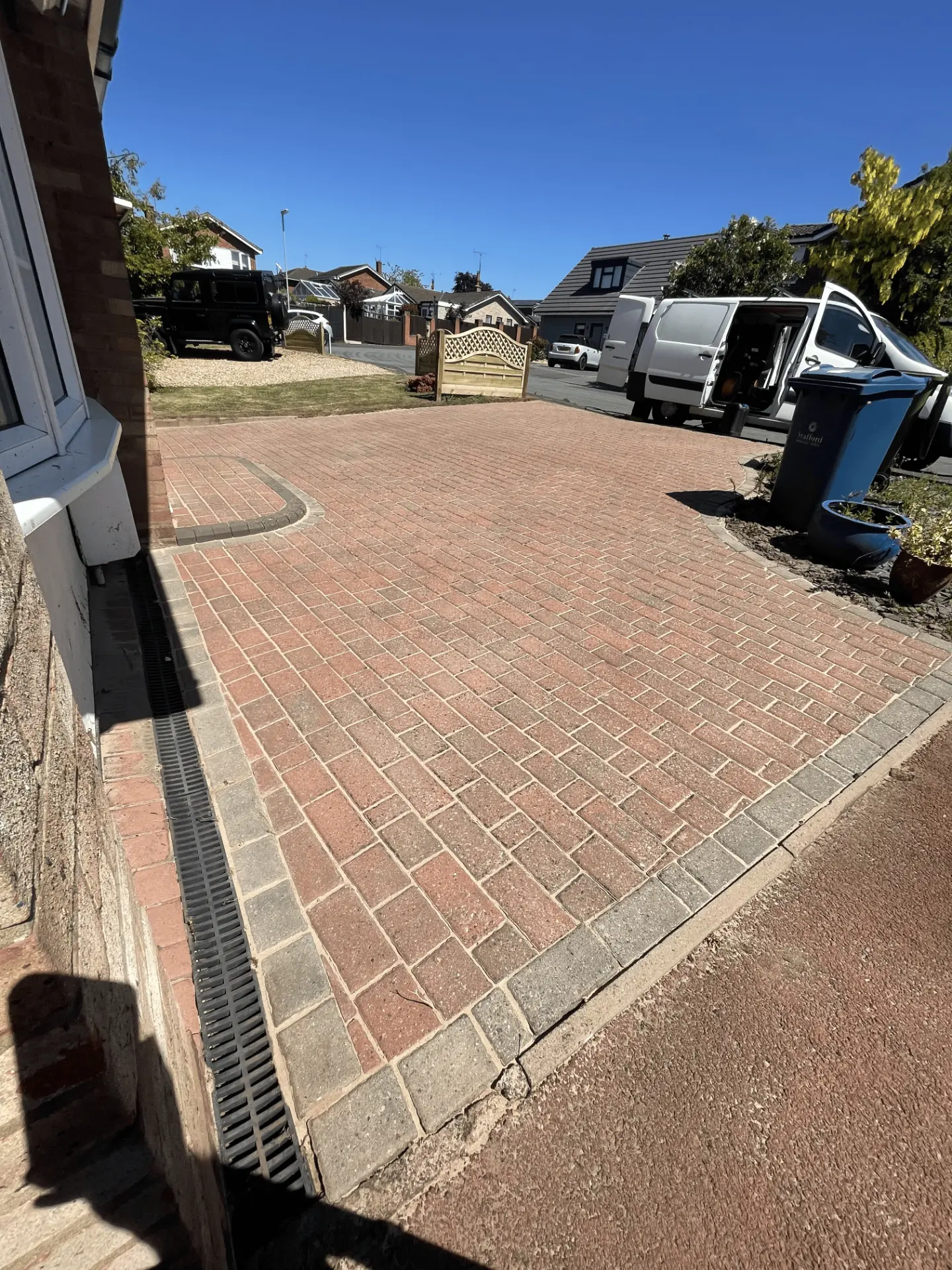 Driveway cleaning Rugeley comparison 1, after professional cleaning