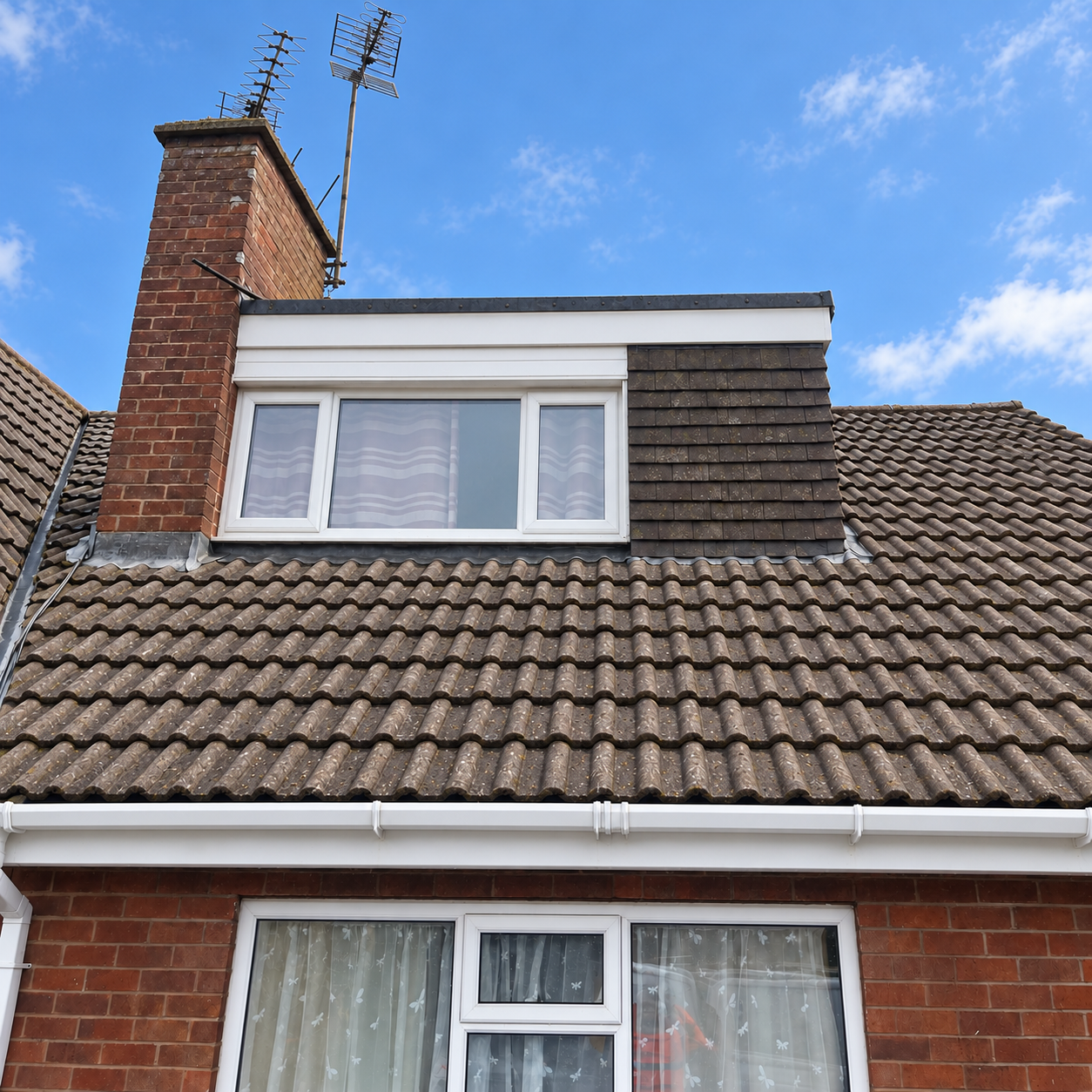 Roof cleaning Burntwood comparison 1, after professional cleaning