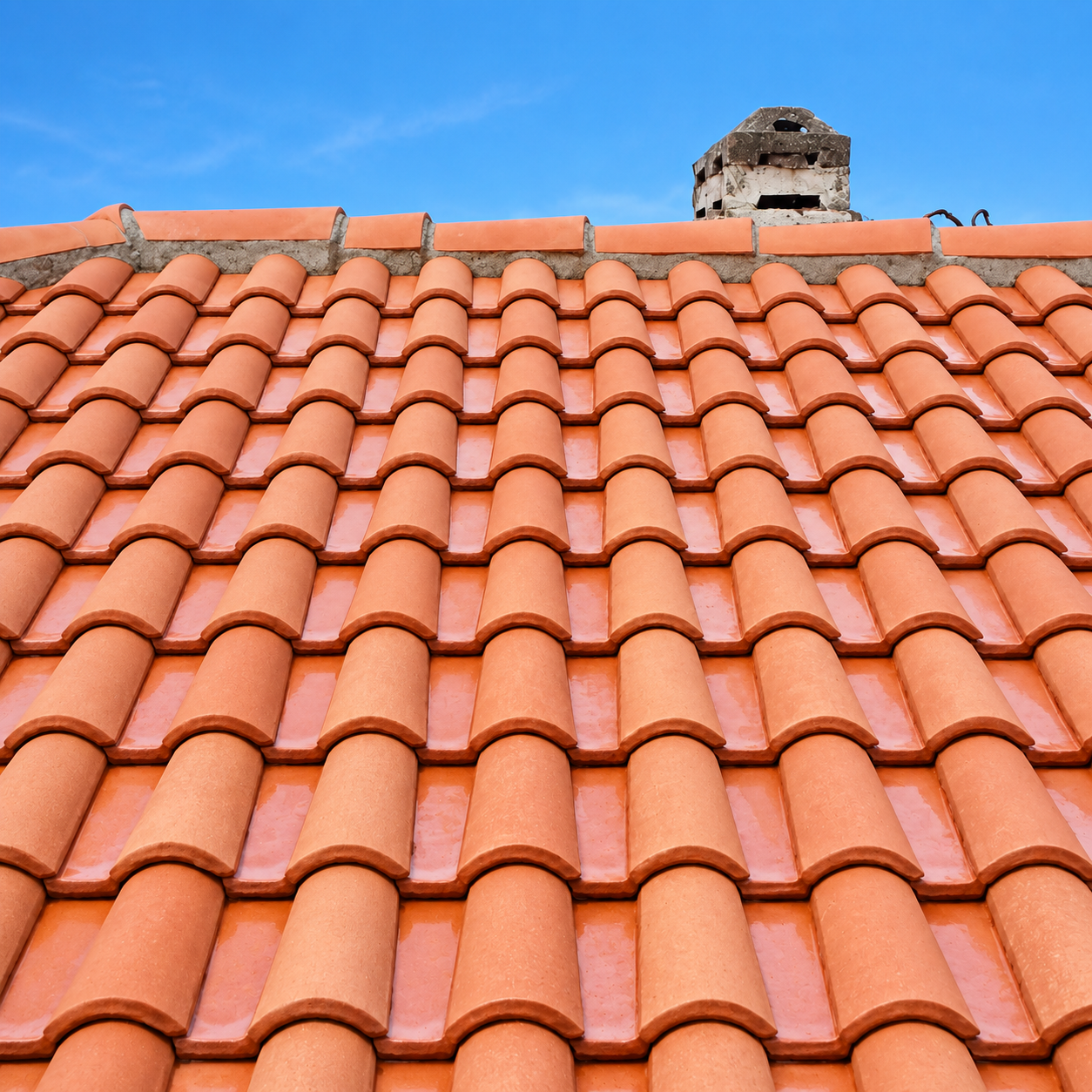 Roof cleaning Staffordshire comparison 2, after professional cleaning